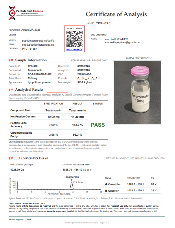 Tesamorelin